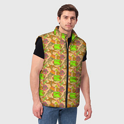 Мужской жилет Морские обитатели рыбы, цвет: 3D-черный — фото 2