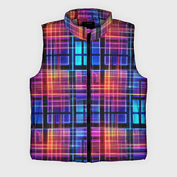 Мужской жилет Неоновый паттерн, цвет: 3D-светло-серый