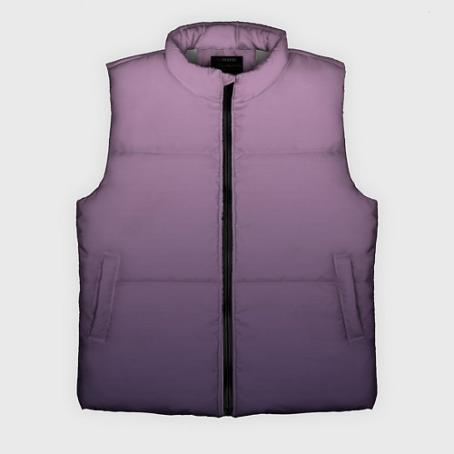 Мужской жилет Градиент приглушенный фиолетовый / 3D-Светло-серый – фото 1