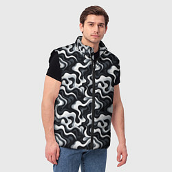 Мужской жилет Краски чужих миров, цвет: 3D-черный — фото 2