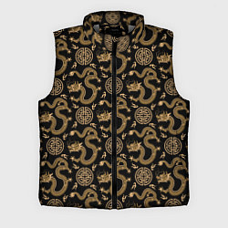 Мужской жилет Символ года в паттерне, цвет: 3D-светло-серый