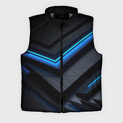 Мужской жилет Голубая абстракция, цвет: 3D-светло-серый