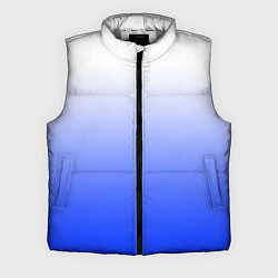 Мужской жилет Градиент бело-синий, цвет: 3D-светло-серый