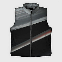Мужской жилет Black grey abstract, цвет: 3D-черный