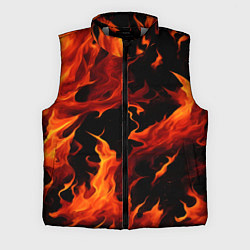 Мужской жилет Пламя в темноте, цвет: 3D-светло-серый