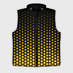 Мужской жилет Жёлтые квадраты, цвет: 3D-светло-серый