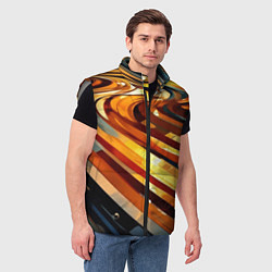 Мужской жилет Абстрактная дорога, цвет: 3D-светло-серый — фото 2