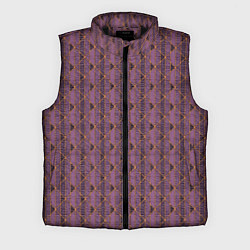 Мужской жилет Паттерн тёмно-розовый, цвет: 3D-черный
