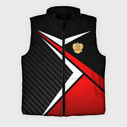 Мужской жилет Russia - black and red