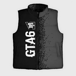 Мужской жилет GTA6 glitch на темном фоне по-вертикали, цвет: 3D-черный