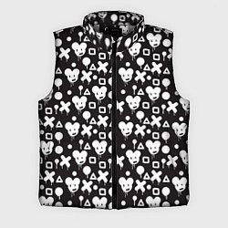 Мужской жилет Черно белые фигурки