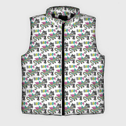 Мужской жилет Паттерн детский со Змеем Горынычем, цвет: 3D-черный