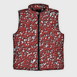 Мужской жилет Кожаный выпуклый рельеф, цвет: 3D-черный