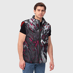 Мужской жилет Адская броня, цвет: 3D-красный — фото 2