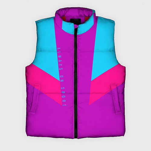 Мужской жилет Always in sports сиреньевый / 3D-Красный – фото 1