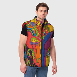 Мужской жилет Психоделика и третий глаз, цвет: 3D-красный — фото 2