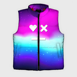 Мужской жилет Love death robots neon gradient serial, цвет: 3D-красный