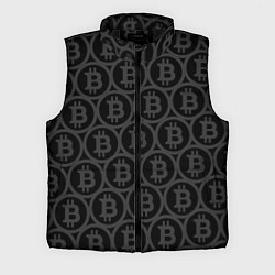 Мужской жилет Биткоин патерн, цвет: 3D-черный