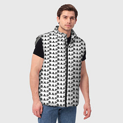 Мужской жилет BAP kpop steel pattern, цвет: 3D-светло-серый — фото 2