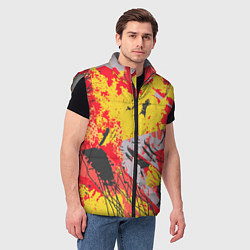 Мужской жилет Abstractionism pattern, цвет: 3D-светло-серый — фото 2