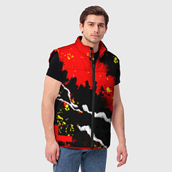 Мужской жилет Abstractionism pattern, цвет: 3D-черный — фото 2