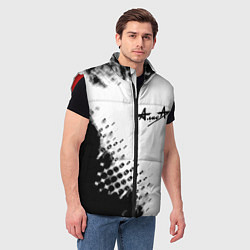 Мужской жилет Алиса краски текстура, цвет: 3D-красный — фото 2