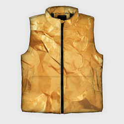 Мужской жилет Золотая поверхность камня, цвет: 3D-черный