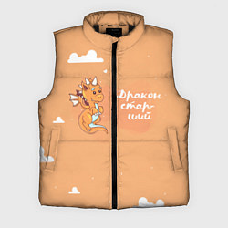 Мужской жилет Старший дракон, цвет: 3D-черный