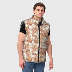 Мужской жилет Деньги - купюры в 5 тысяч рублей, цвет: 3D-светло-серый — фото 2