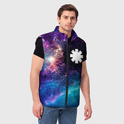 Мужской жилет Red Hot Chili Peppers space rock, цвет: 3D-черный — фото 2
