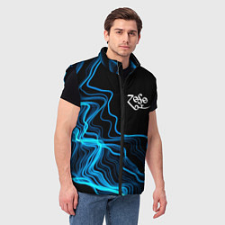 Мужской жилет Led Zeppelin sound wave, цвет: 3D-черный — фото 2