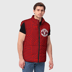 Мужской жилет Manchester United отпечатки, цвет: 3D-красный — фото 2
