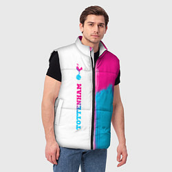 Мужской жилет Tottenham neon gradient style по-вертикали, цвет: 3D-черный — фото 2