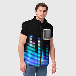 Мужской жилет Paramore эквалайзер, цвет: 3D-черный — фото 2