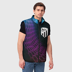 Мужской жилет Atletico Madrid футбольная сетка, цвет: 3D-черный — фото 2