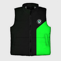 Мужской жилет Skoda pattern sport green
