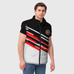 Мужской жилет Mercedes benz sport car, цвет: 3D-черный — фото 2