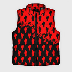 Мужской жилет Billie Eilish pattern music steel, цвет: 3D-светло-серый