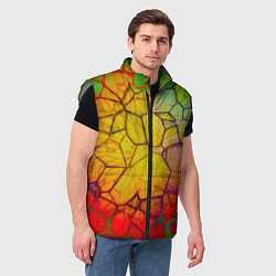 Мужской жилет Bright abstraction, цвет: 3D-светло-серый — фото 2