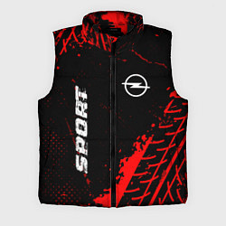 Мужской жилет Opel red sport tires, цвет: 3D-черный