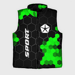 Мужской жилет Jeep green sport hexagon, цвет: 3D-черный