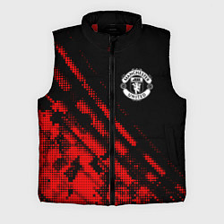 Мужской жилет Manchester United sport grunge, цвет: 3D-красный
