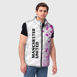 Мужской жилет Manchester United pro football по-вертикали, цвет: 3D-черный — фото 2