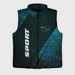 Мужской жилет Jaguar sport glitch blue, цвет: 3D-черный