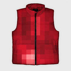 Мужской жилет Red cubes abstraction