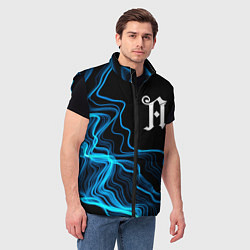 Мужской жилет Architects sound wave, цвет: 3D-черный — фото 2