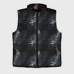 Мужской жилет Блестящая металлическая броня, цвет: 3D-красный