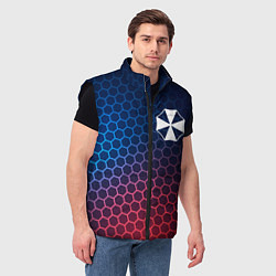 Мужской жилет Resident Evil неоновые соты, цвет: 3D-черный — фото 2