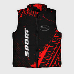 Мужской жилет Jaguar red sport tires, цвет: 3D-черный