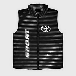 Мужской жилет Toyota sport metal, цвет: 3D-черный